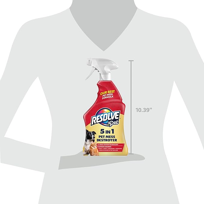 Resolve Pet Specialist Carpet Cleaner Spray – for Removal of Pet Stains & Odors Up to 7 Days Old, 22oz