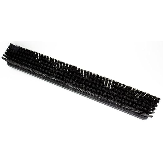 SPARTA Omni Sweep – 24" Heavy Duty Broom Head for Outdoor and Indoor Use, Nonabsorbent Block, Multi-Surface Deck Brush for Garage, Patio, Kitchen, and Concrete, Black, Pack of 12