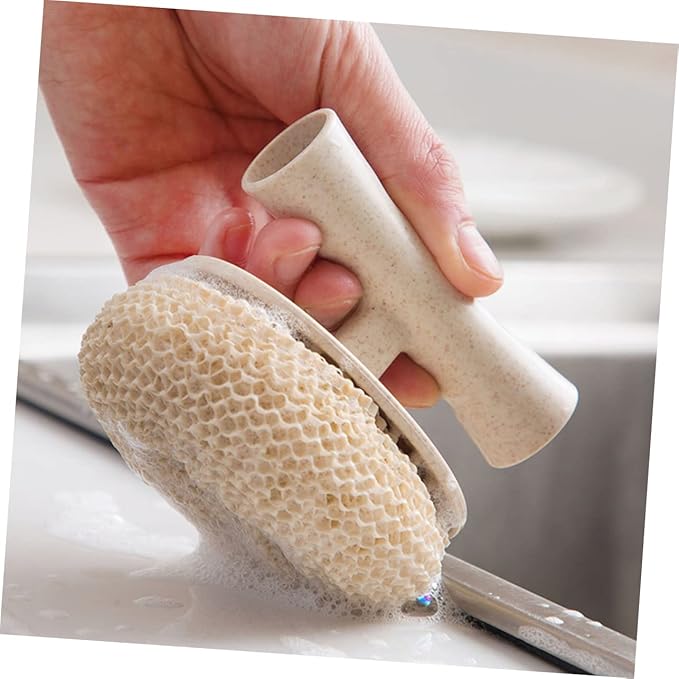 OUNONA 5Pcs Short Handle Kitchen Cleaning Brush Practical Bowl Sink Scrubber for Cleaning for Hard to Reach Areas Kitchen Supplies Dish Washing