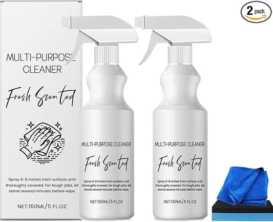 cuoct 2Pcs R & W Multi Purpose Cleaner, Multi Purpose Cleaner,All-purpose Rinse-free Cleaning Spray,Multipurpose Bathroom Foam Cleaner