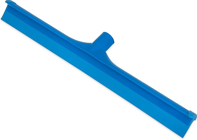 SPARTA 3656714 Plastic Floor Squeegee, Shower Squeegee, Heavy Duty Squeegee With Rubber Blade For Windows, Glass, Shower Doors, Floors, Windshields, 20 Inches, Blue