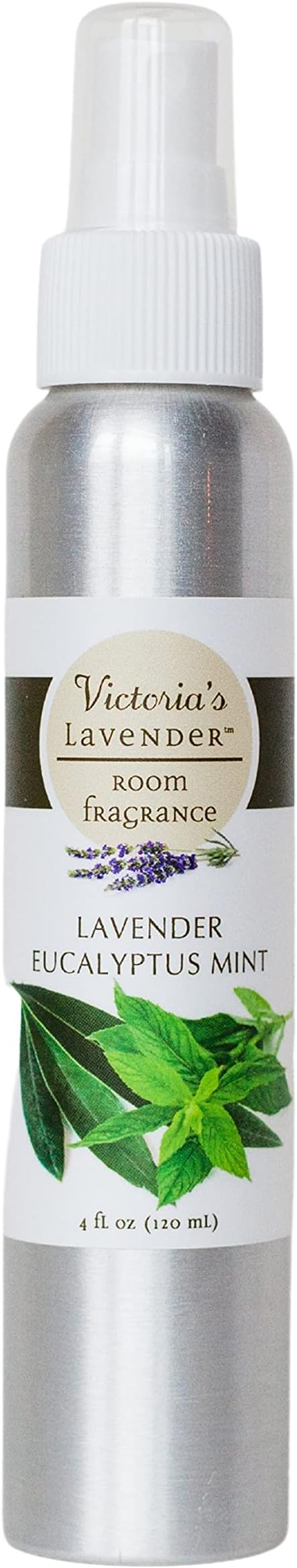 Victoria's Lavender Room Fragrance Spray - Air Freshener & Odor Eliminator - Lavender Eucalyptus Mint - Luxury Essential Oil Scent for Home & Bathroom - Aromatherapy & Stress Relief - 1 Pack, 4 fl oz