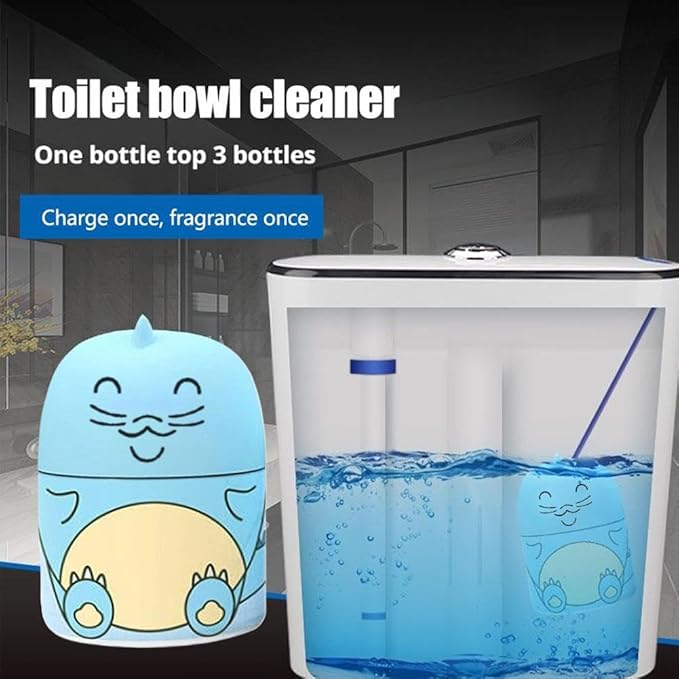 Cute Dinosaur-shaped Magic Toilet Cleaning Bottle, Toilet Cleaner & Toile-t Deodorizer Wonder, Cleaning Tank Cleaner With Ocean, Jasmine, And Peach Scent Leaving Looking Fresh
