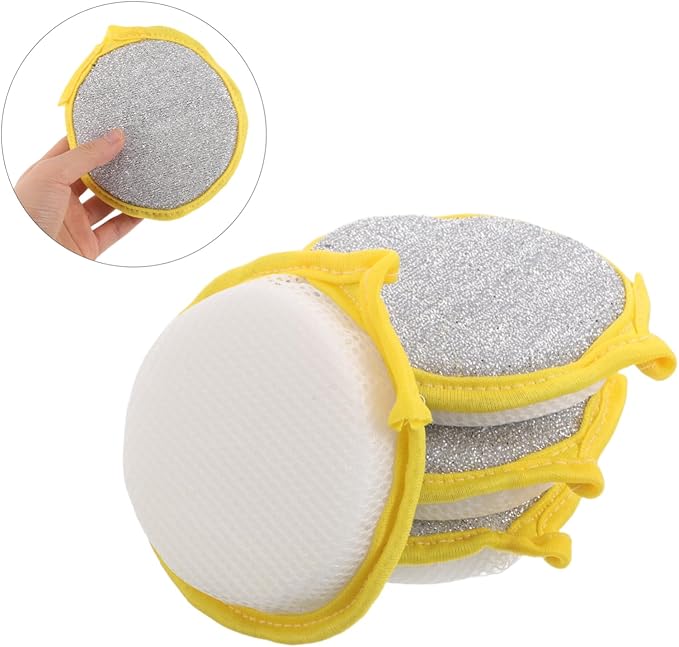 30Pcs Dual Sided Non Scratch Dishwashing Sponges for Kitchen Cleaning Ergonomic Design Absorption Durable Scouring Pads for Pots Pans and Dishes