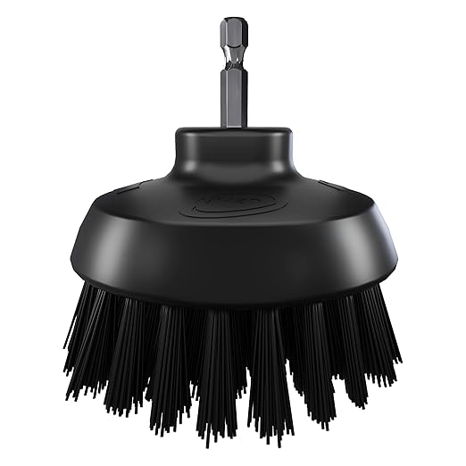Vikan 8700 HyDrive Round Brush Ø90mm Very Hard Drill Cleaning Food Grade (Black)