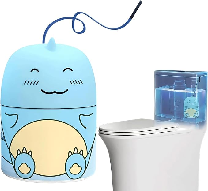 Toilet Cleaner & Toilet Deodorizer Wonder, Cute Dinosaur-Shaped Cleaning Tank Cleaner, Bottle Lasts for 90 Days, With Ocean, Jasmine, And Peach Scent Leaving Looking Fresh (1, Ocean)