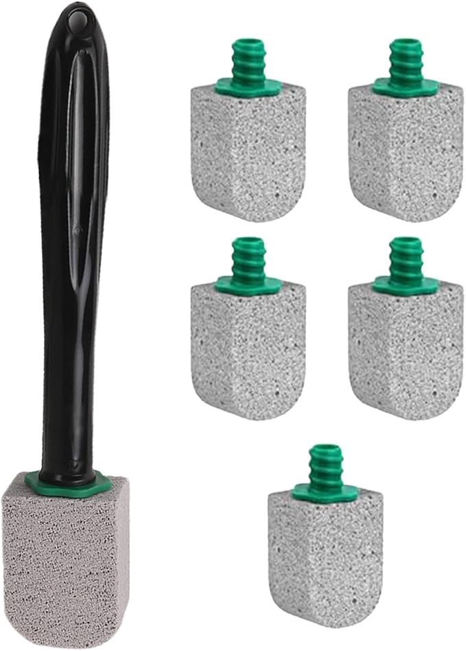 Pumice Stone Toilet Bowl Cleaner, Bathroom Cleaner Brush, Toilet Bowl Stain Remover Eraser, Commode Deep Cleaning Accessories, Cleans Hard Water Ring/Calcium Buildup/Stains