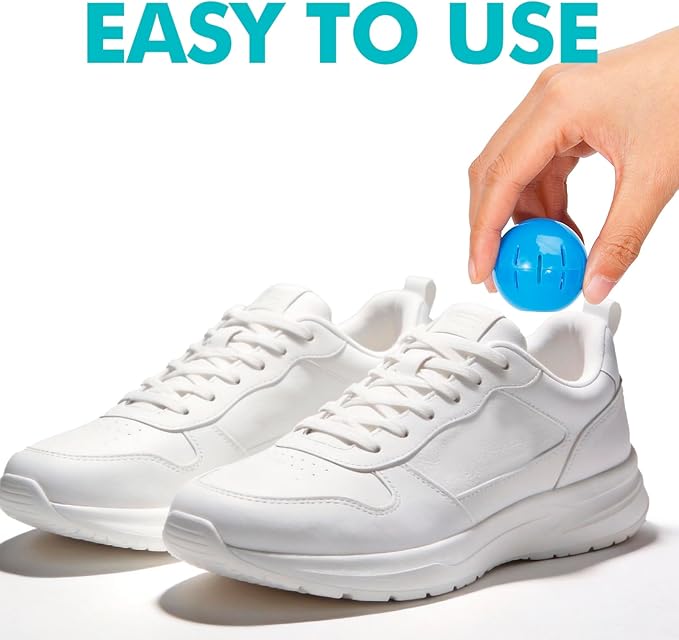 Shoe Deodorizer Balls 6 Pack, Odor Eliminator for Sneaker Car Gym Bag Closet Locker, Long-Lasting Air Freshener Linen Scent