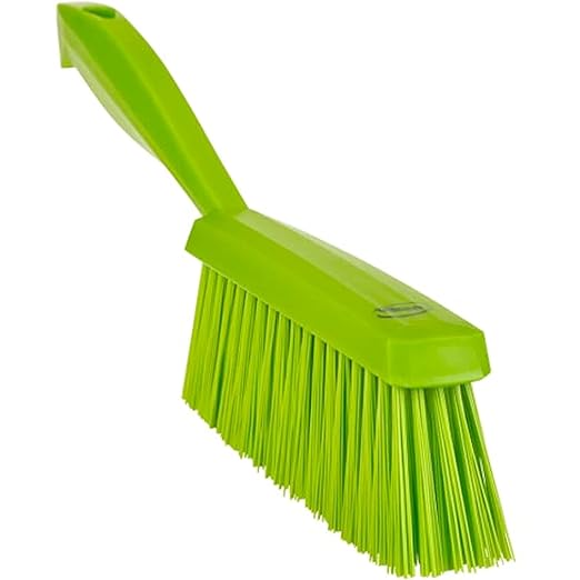 Vikan 458977 Brush,Hand,Medium,14",PP/PBT,Lime