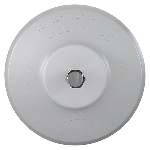 Vikan 8700 HyDrive Round Brush Ø90mm Very Hard Drill Cleaning Food Grade (White)