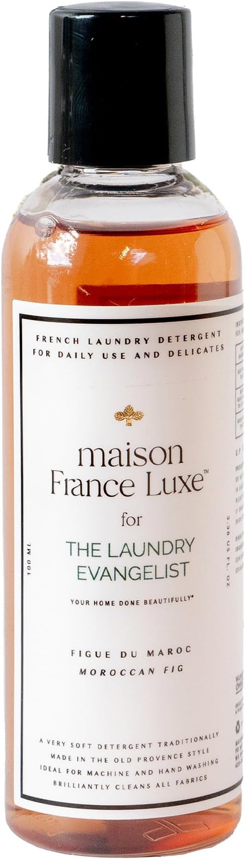 The Laundry Evangelist Gentle Laundry Detergent, Enzyme-Free Plant-Based Wash for Delicate Fabrics, Safe for Silk, Wool & Fine Garments, Moroccan Fig Scent, 3.3 fl oz