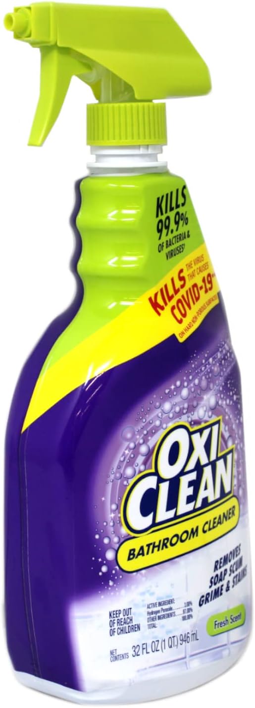 OxiClean Shower, Tub & Tile Cleaner with OxiClean - 32 oz (Pack of 2)