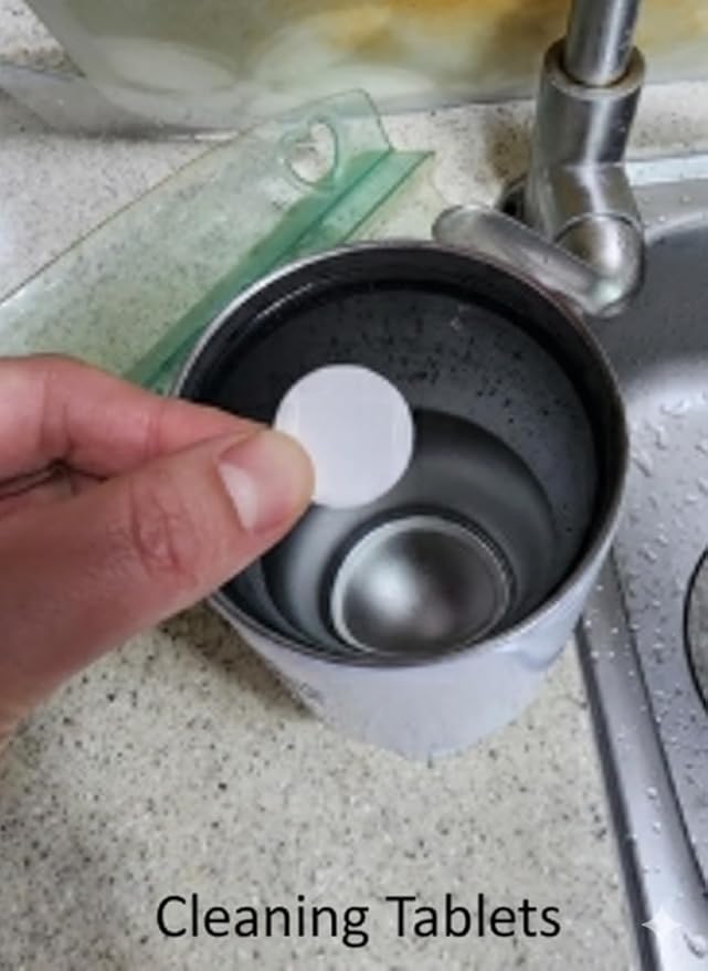 Effervescent Tumbler Cleaner Tablets, Bottle Cleaning Tablets for Reusable Tumblers & Water Bottles, Easy Drop-In Cleaning, 4 g Tablets, 10 Count