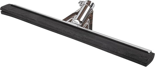 Restaurantware-RW Clean 17.7 Inch Floor Squeegee, 1 Heavy-Duty Squeegee Head Replacement - Handle Sold Separately, Medium, Stainless Steel Garage, Foam Blade, For All Types Of Floors