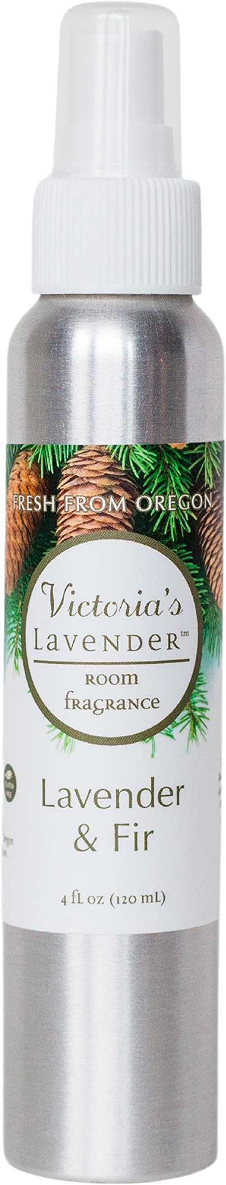 Victoria's Lavender Room Fragrance Spray - Air Freshener & Odor Eliminator - Fir & Lavender Spray - Luxury Essential Oil Scent for Home & Bathroom - Aromatherapy & Stress Relief - 1 Pack, 4 fl oz