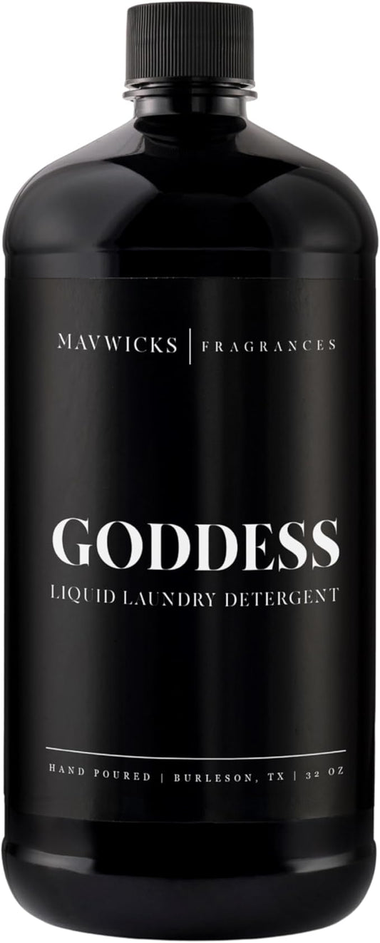 Mavwicks - Laundry Liquid Detergent (Goddess) - 32 Oz Laundry Perfume Bottle for Men & Women, Stain & Odor Remover, Deep Clean, Long-Lasting Fragrance and Freshness for All Fabrics