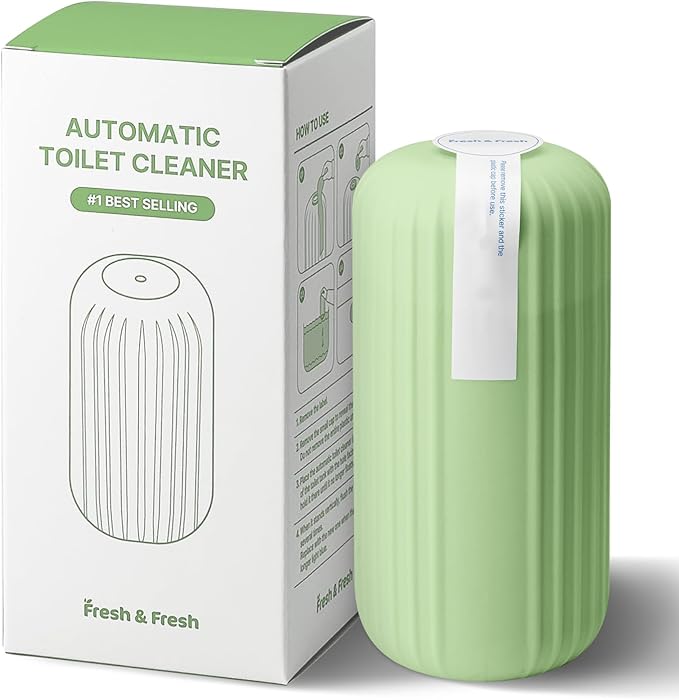 Fresh & Fresh Automatic Toilet Bowl Cleaners (Forest Green) - 6 Bottles(UPTO 2500 FLUSHES/Bottle), Commercial and Residential Toilet Cleaner 3-4 MONTH Lasting Toilet Bowl Cleaner Bottle
