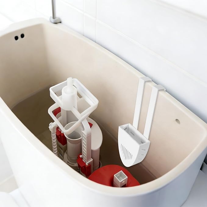 1 Sets Toilet Tank Pucks Holder, Hanging Toilet Bowl Carrier Hook Pucks Holder Hanger Bracket Caddy Avoids Crumbling from Water Tank