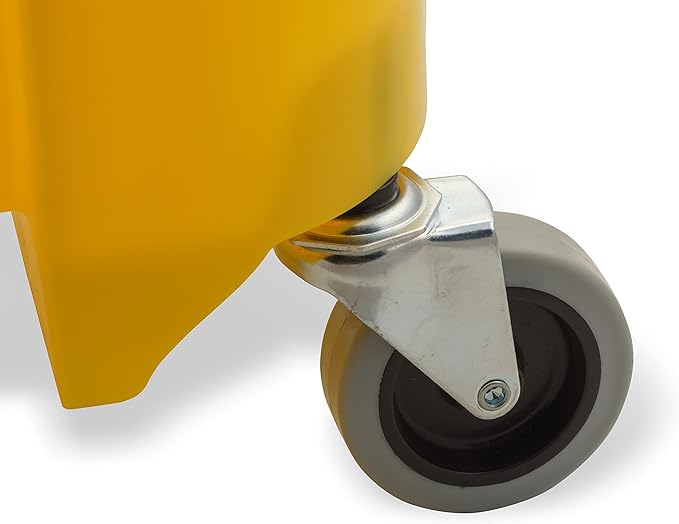 SPARTA 7690404 Omnifit Plastic Mop Bucket For Cleaning, 35 Quarts, Yellow