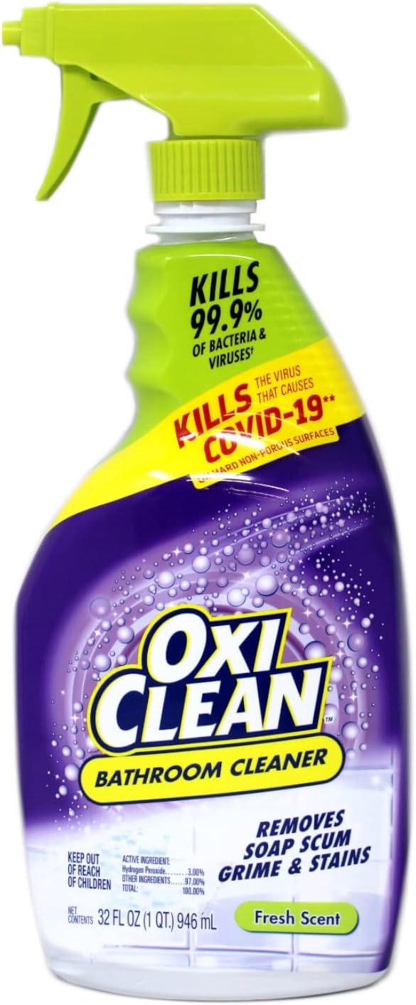 OxiClean Shower, Tub & Tile Cleaner with OxiClean - 32 oz (Pack of 2)