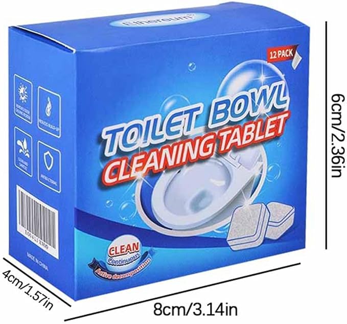 Powerful toilet bowl cleaner tablets, Easy-to-Use Drop-In Tank Cleaner Long-Lasting Freshness, Fresh and elegant for Deep Cleaning (24)