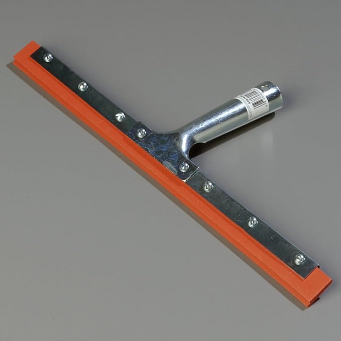Carlisle FoodService Products 4007400 Rubber Professional Double-Blade Squeegee with Zinc Plated Steel Handle, 14" Blade Size (Case of 12)