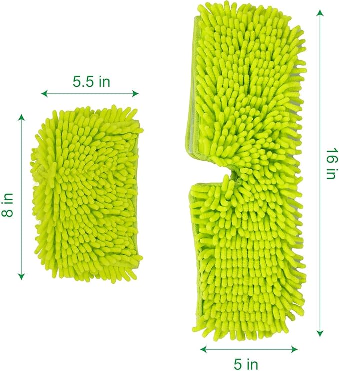 Pine-Sol Microfiber Chenille Mop Refill Compatible with Pine-Sol Dual-Sided Microfiber Mop, Replacement Head for Dry or Wet Use, Machine Washable Double Sided All Surface Cleaning