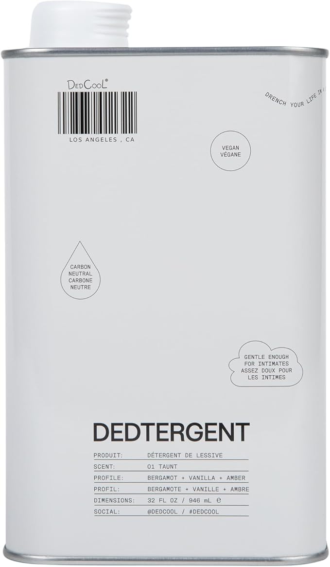 DedCool Liquid Laundry Detergent in 01 Taunt | Luxurious Scent | Stain-Removing Formula | Infused with Natural Essential Oils | Non-Toxic | Up to 60 Washes | 32 fl oz