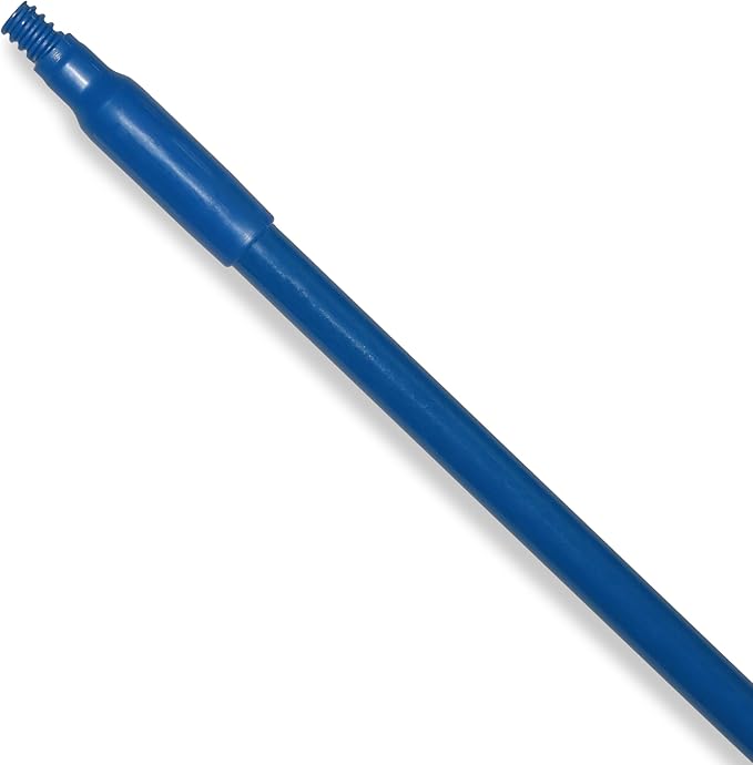 SPARTA 41225EC14 Fiberglass Broom Handle, Mop Handle, Replacement Handle With Acme Threaded Tip For Commercial Cleaning, 48 Inches, Blue, (Pack of 12)