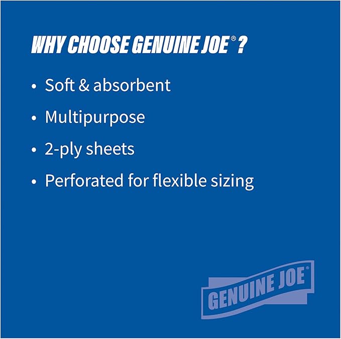 Genuine Joe Household Paper Towels, 200 Count (Pack of 24)