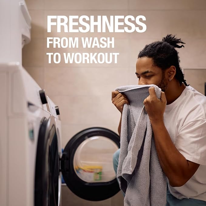 HEX Performance Laundry Detergent, Crisp Scent, 100 Loads (50ld Pack of 2) – Concentrated Activewear Detergent for Odor Removal, Sweat & Residue, HE Compatible, Eco-Friendly, Biodegradable Formula