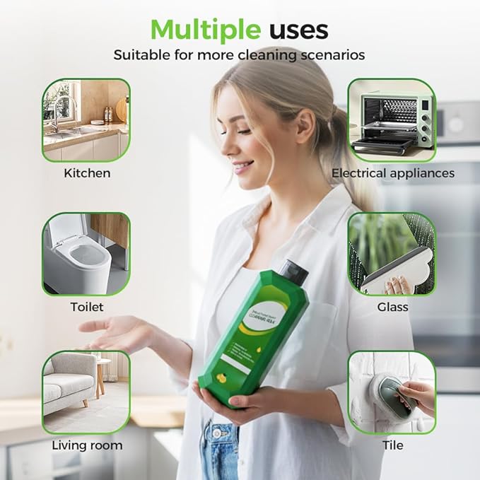 Kafia Powerful Multifunctional Cleaner,Multifunctional cleansing milk,Cleaning Milk House Cleaner,Multi-Scene Household Strong Decontamination Cleaning Milk (1 PCS)