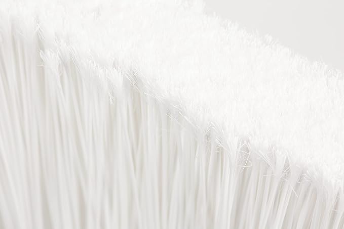 SPARTA 41082EC02 Plastic Color Coded Broom, Flagged Bristles, Long Broom With Angled Head For Large Debris, 56 Inches, White