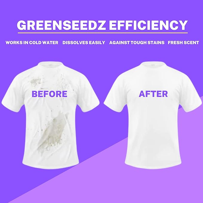Greenseedz Laundry Pods, Fresh Lavender Scent, 64 Pacs, Eco Friendly, Powerful Clean, Biodegradable, HE Compatible