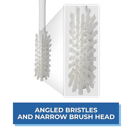 Vikan - Fine Dish Brush - Heavy-Duty, Narrow, Slip-Resistant Cleaning Brush, Polypropylene, Polyester Bristle, 11 Inch, White, (42875) (Pack of 2)