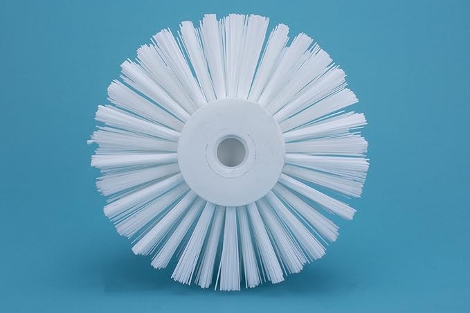 SPARTA Industrial Tank Brush Head Pipe Brush Head, Drain Brush with 3/4" Thread Hole (Handle Not Included) for Commercial Use, Plastic, 4.3 Inches, White