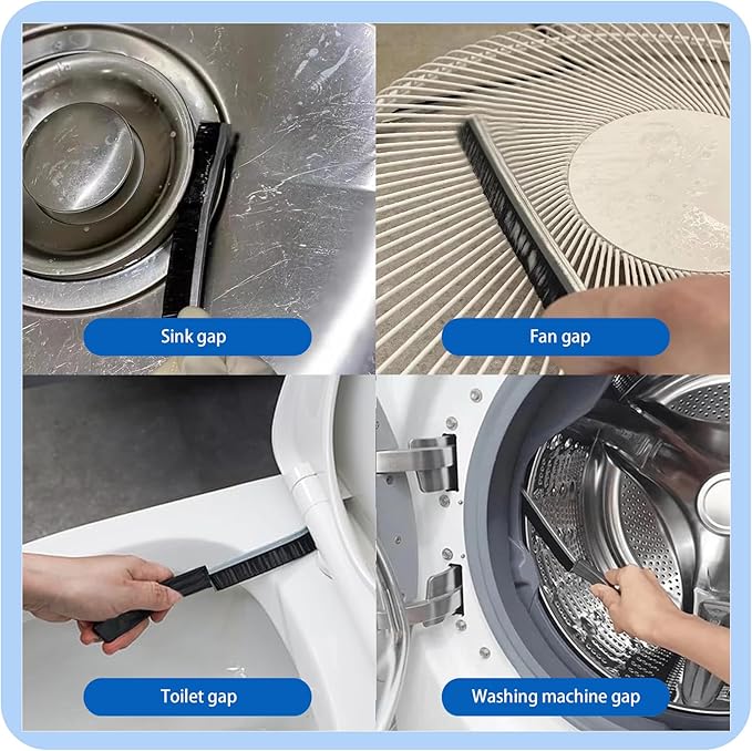 7Pcs Upgrade Pumice Stone Toilet Bowl Cleaning Brush Set with Long Cleaning Gloves Crevice Brush Powerfully Cleans Stain Hard Water Ring Calcium Buildup Rust for Toilet Bathrooms