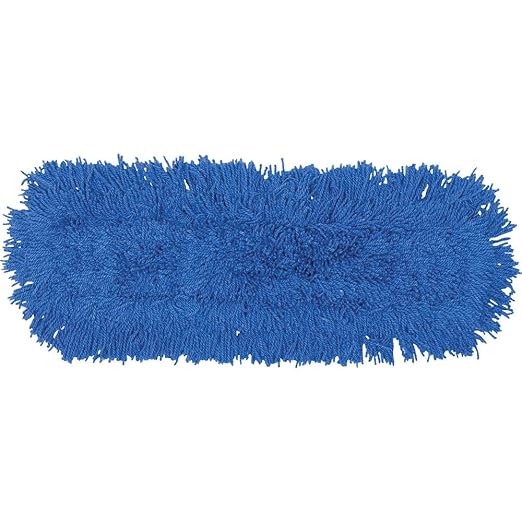 Rubbermaid Commercial Products Twisted Loop Dirt Mop Head Replacement, 24-Inch, Blue, Protective Fibers to Avoid Dirt, Wet Mop for Floor Cleaning Office/School/Stadium/Lobby/Restaurant