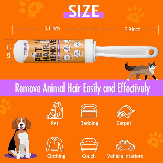 SALVMARY Pumice Stone Toilet Bowl Cleaner with Handle Hard Water Stain Remover for Household Cleaning, Pet Hair Remover Pumice Stone Cat Dog Fur Removal Tool, White 1 Pack