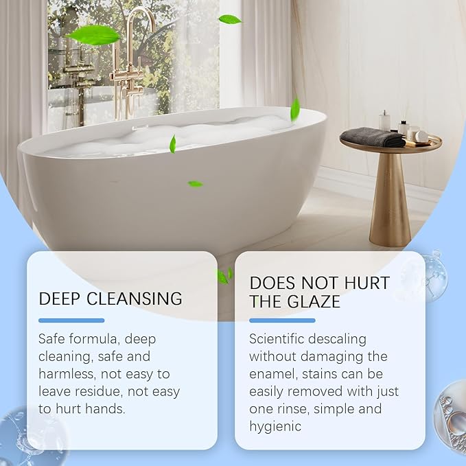 Toilet Bowl Cleaner, 150g, Easy Deodorizing Formula with Deep Cleaning Effect, 6-Pack