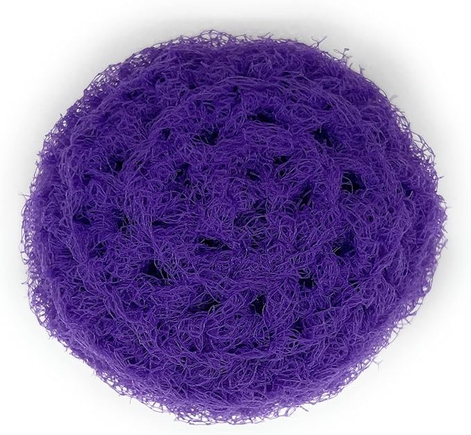 Set of 3 Nylon Net Dish Scrubbies (Purple)