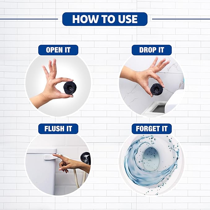 Harpic 100 gm - Lavender, Flushmatic In-Cistern Toilet Cleaner Blocks | Toilet Flush Cleaner Balls