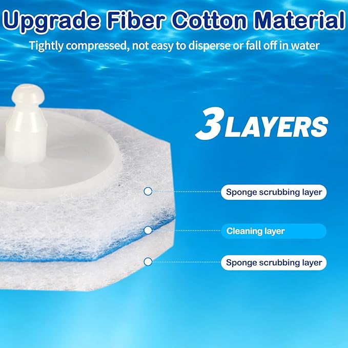 100 Count Toilet Wand Refills for Clorox Toilet Wand - Upgrade 3-Layer Thickened Toilet Brush, Replacement Heads for Clorox Toilet Wand Refills, 5X Cleaning Power | No Falling Apart