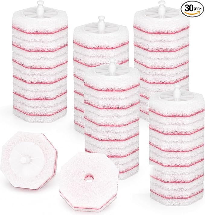 Disposable Toilet Wand Refills for Clorox 30 Count, Toilet Cleaner Refills Pads (Not Included Brush Rod) Cherry blossom fragrance