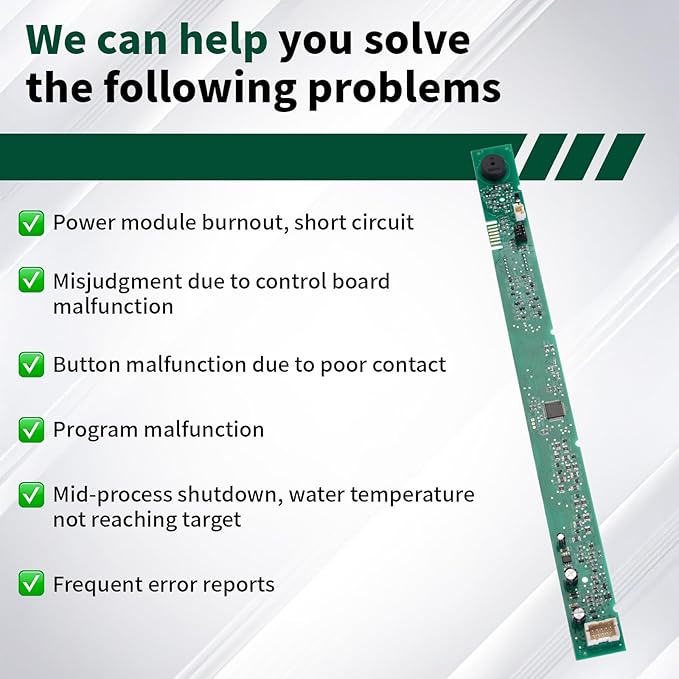 WD21X31910 Dishwasher User Interface Control Board Compatible with GE dishwasher models parts WD21X10499, WD21X10502, WD21X10503, AP7204355
