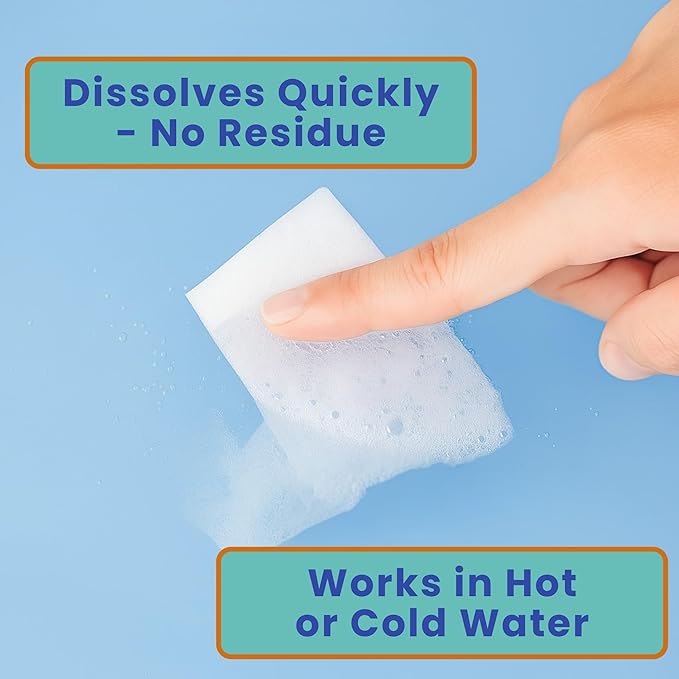 Travel Laundry Detergent Sheets with Laundry Bag and Strong Portable Clothesline – Laundry Detergent Sheets, Foldable Laundry Bag & Elastic Travel Clothesline for Hotels, Cruises & Trips