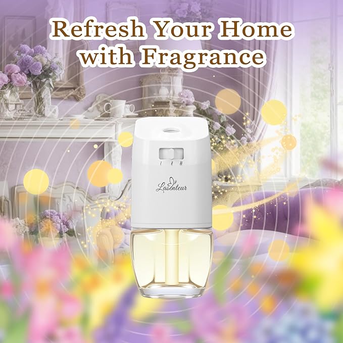 Plug in Air Freshener Refills – 12 Pack (7.92 Fl Oz), 3 Scents: Lavender, Linen & Vanilla – Compatible with Air Wick & Glade, Not Include Glade Plus – Wall Plug In Refills for Home, Bathroom