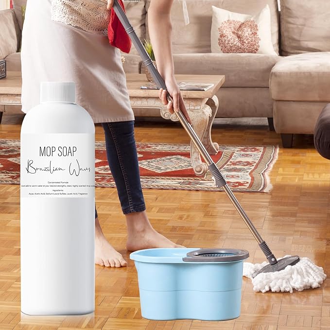 Brazilian Waves Mop Soap 120ML, 2025 New Mop Soap For Floor Cleaning, MopSoap Brazilian Wave, Multipurpose For Home Cleaning