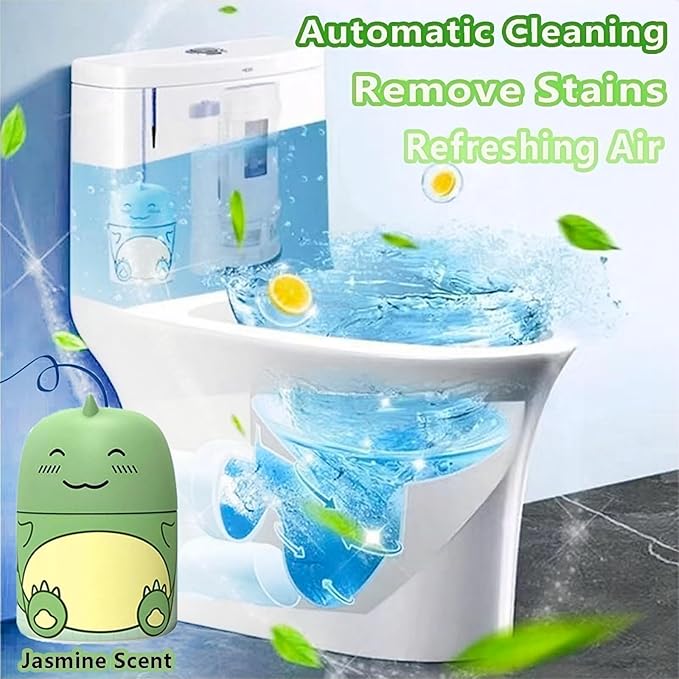 Toilet Bowl Cleaner Bottle Krazy Klean Pro Toilet Cleaner Cute Dinosaur Cleaning Odor Removal Stain Removal Makes Toilet Bowls Look New with a Light Fresh Scent- Green