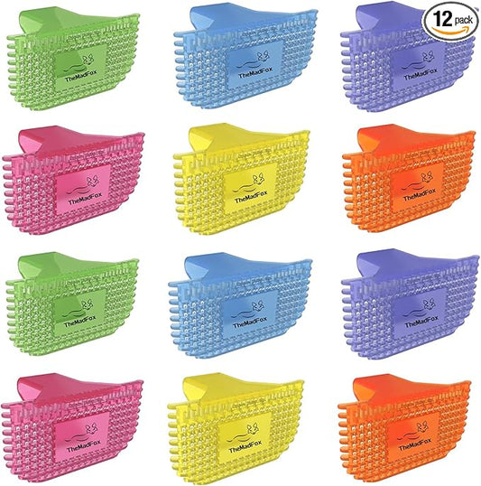 12 Pack Toilet Bowl Freshener Clip, Eco Bowl Clip Air Freshener for Bathroom, Odor Eliminator with Natural Fragrance Oils, Long Lasting Up to 30 Days, Discreet Secure Clip for Toilet Rim